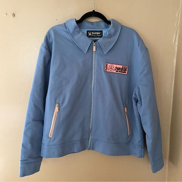 Homme Femme x Playboy Fantasy Jacket Blue men’s graphic NWT Sz M $295 - Picture 9 of 11